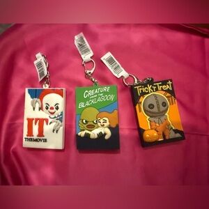 Set of 3 horror keychains
